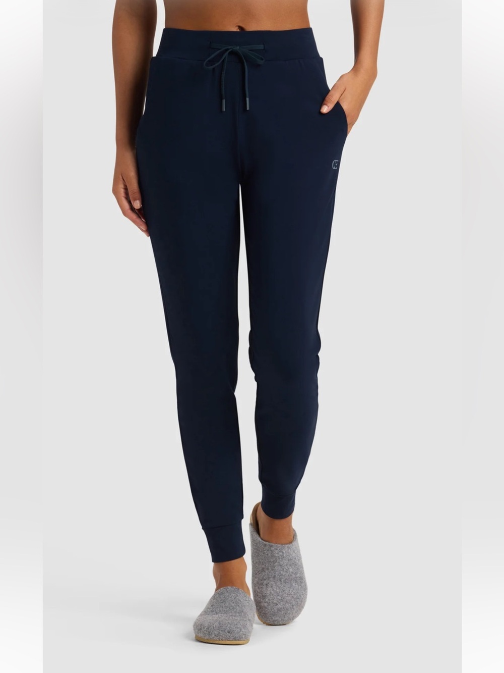NWT COZY EARTH Women's Brushed Bamboo Navy Jogger Pants